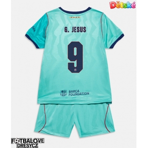 Barcelona Gabriel Jesus #9 Dětské Alternativní dres komplet 2026-27 Krátký Rukáv (+ trenýrky)